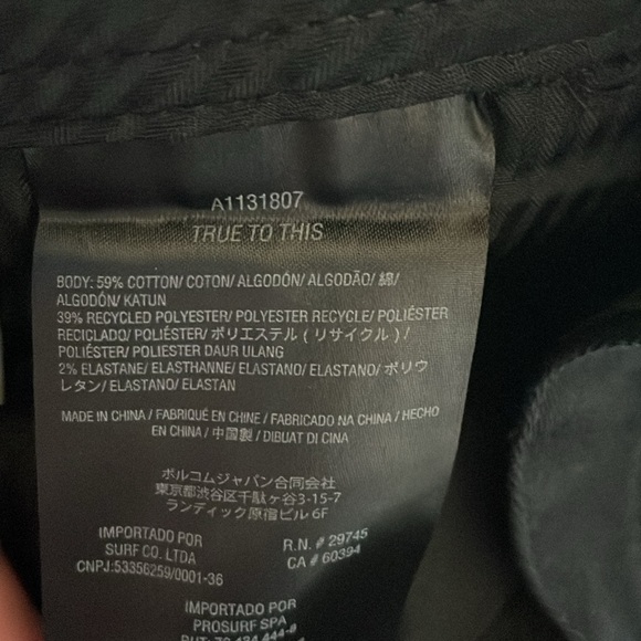 Volcom Black Frickin Modern Straight Size 30X34 NWT - Picture 6 of 12